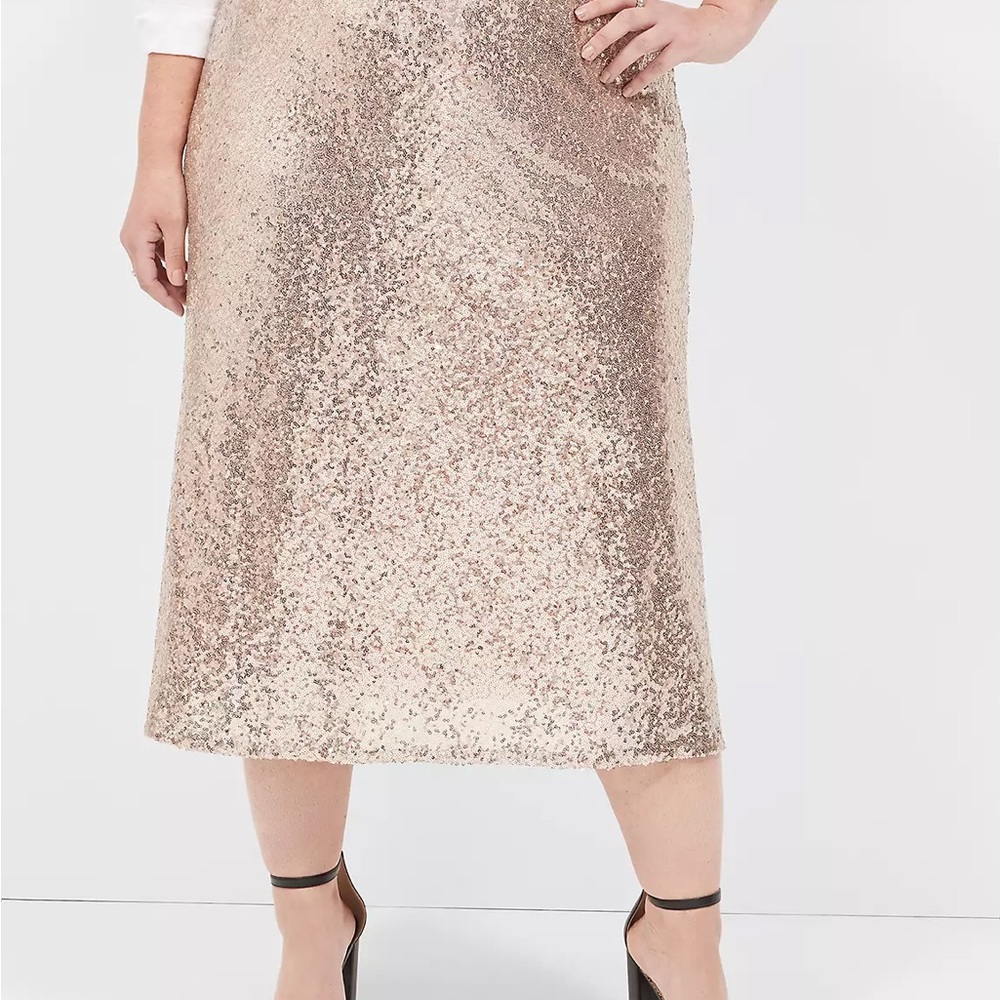 Sequin A-Line Skirt